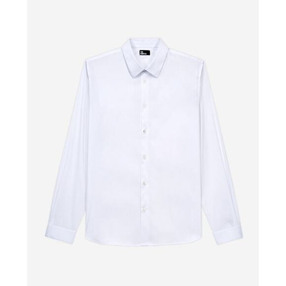 The Kooples Paris Fitted Paper Popeline Shirt • White • Men’s XL • NWT - Picture 4 of 7